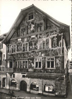 11629430 Schaffhausen SH Haus Zum Ritter Buergerhaus Fassadenmalerei Schaffhause - Autres & Non Classés