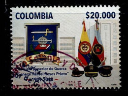 06A-KOLUMBIEN - 2018 -USED- SUPERIOR SCHOOL WAR " RAFAEL REYES- GENERAL. HIGH FACIAL VALUE - Colombia