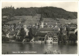 11629392 Stein Rhein Ortsansicht Mit Kirche Und Schloss Hohenklingen Stein Am Rh - Andere & Zonder Classificatie