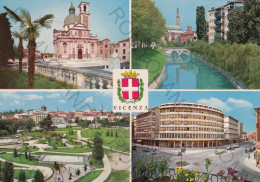 CARTOLINA  C12 VINCENZA,VENETO-SANTUARIO DI M.BERICO-PONTE FURO CON BASILICA-CAMPO MARZIO-PANORAMA-VIAGGIATA 1981 - Vicenza