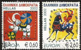 GREECE - GRECE - HELLAS 2002 : EUROPA Compl Set Used - Gebraucht