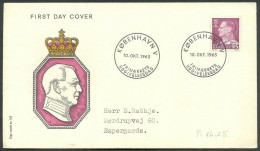 Denmark 1963, King Frederic IX, FDC - Otros & Sin Clasificación