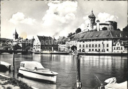 11629192 Schaffhausen SH Schifflaende Mit Castell Munot Rheinbruecke Schaffhause - Autres & Non Classés