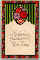 39867908 - Rosen Passepartout Meissner U. Buch Serie 1959 Aus Alter Zeit - Geburtstag