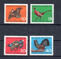 ALLEMAGNE - GERMANY - 1965 - SURTAXE AU PROFIT DE LA JEUNESSE - OISEAUX - BIRDS - VÔGEL - - Ungebraucht