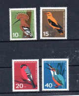 ALLEMAGNE - GERMANY - 1963 - SURTAXE AU PROFIT DE LA JEUNESSE - OISEAUX - BIRDS - VÔGEL - - Neufs