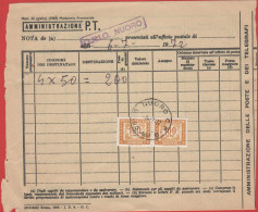 ITALIA - Storia Postale Repubblica - 1972 - 2x 100 Segnatasse - Mod. 32 - Taxe