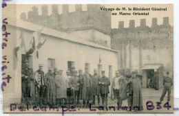 - Militaria - Maroc- M'coun, Le Général Et La Suite De Mr Le Président..sous Les Murs, écrite, 1917, TTBE, Scans. - Guerres - Autres