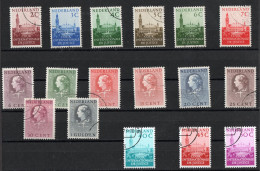 Netherlands 1951-1977 International Court Of Justice 17 Stamps Cancelled - Other & Unclassified