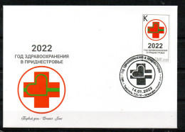 TRANSNISTRIE - TRANSNISTRIA - 2022 - FDC - EPJ - CROIX ROUGE - RED CROSS - COEUR - HEART - - Europe (Other)