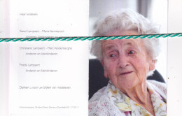 Godelieve Delaere-Lampaert, Vatan (Fr) 1917, Menen 2020. Honderdjarige. Foto - Obituary Notices