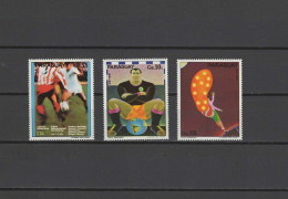 Paraguay 1974 Football Soccer World Cup Set Of 3 MNH - 1974 – Allemagne Fédérale