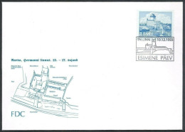 Estonia 1993, Architecture, Narwa Fortress, FDC - Estonie