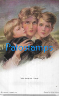 228578 ART ARTE SIGNED PHILIP BOILEAU WOMAN AND BOY'S POSTAL POSTCARD - Other & Unclassified
