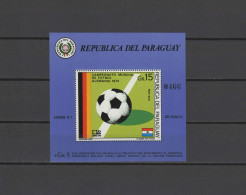 Paraguay 1974 Football Soccer World Cup S/s MNH - 1974 – Germania Ovest