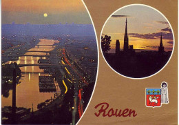 (76). SM. Rouen. Ed Novacard La Cigogne. Carte à Coller Et à Dechirer & 76.540.438 La Nuit - Rouen