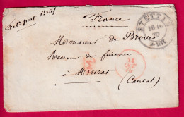 GUERRE 1870 PRISONNIER DE GUERRE STETTIN ALLEMAGNE PRUSSE SZCZECIN POLOGNE POLAND POUR MURAT CANTAL 16 10 1870 LETTRE - Guerre De 1870