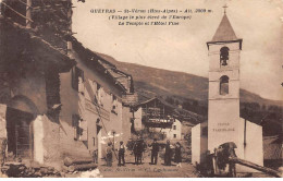 QUEYRAS - SAINT VERAN - Le Temple Et L'Hôtel Fine - état - Sonstige & Ohne Zuordnung