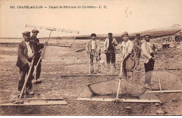 CHATELAILLON - Départ De Pêcheurs De Crevettes - Très Bon état - Châtelaillon-Plage