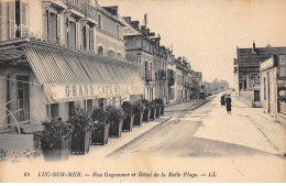 LUC SUR MER - Rue Guynemer Et Hôtel De La Belle Plage - Très Bon état - Luc Sur Mer