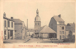 BRAUX - L'Eglise Et La Halle - Très Bon état - Sonstige & Ohne Zuordnung