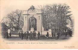 CHARTRES - Monument élevé à La Mémoire Des Enfants D'Eure Et Loir - Très Bon état - Chartres