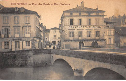 BRANTOME - Pont Des Barris Et Rue Gambetta - Très Bon état - Brantome