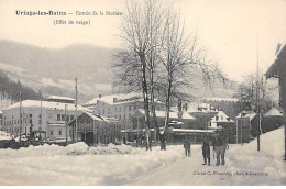 URIAGE LES BAINS - Entrée De La Station - Effet De Neige - état - Uriage