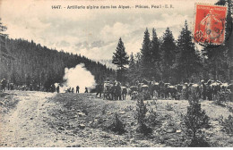 Artillerie Alpine Dans Les Alpes - Pièces, Feu - Très Bon état - Autres & Non Classés