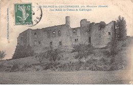 SAINT SULPICE DE GUILLERAGUES - Les Ruines Du Château De Guilleragues - état - Otros & Sin Clasificación