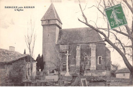 SABAZAN Près AIGNAN - L'Eglise - Très Bon état - Andere & Zonder Classificatie