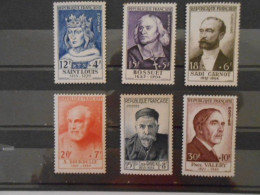 FRANCE YT 989/994 PERSONNAGES CELEBRES 1954** - Unused Stamps