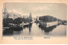 METZ - Vue Prise Du Pont Moyen - Très Bon état - Metz