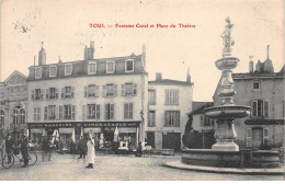 TOUL - Fontaine Curel Et Place Du Théâtre - Très Bon état - Toul