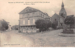 DOMMARTIN LE SAINT PERE - La Mairie Et L'Eglise - Très Bon état - Sonstige & Ohne Zuordnung