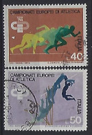 Italy 1974  Leichtathlletik-Europomeisterschaften  (o) Mi.1453-1454 - 1971-80: Used