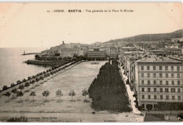 CORSE: BASTIA: Vue Générale De La Place Saint-nicolas - Très Bon état - Ajaccio