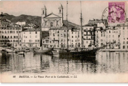 CORSE: BASTIA: Le Vieux Port Et La Cathédrale - Très Bon état - Bastia