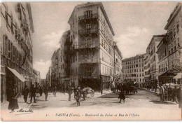 CORSE: BASTIA: Boulevard Du Palais Et Rue De L'opéra - Très Bon état - Bastia