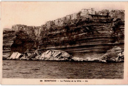 CORSE: BONIFACIO: La Falaise Et La Ville - Très Bon état - Other & Unclassified