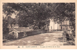 SAINT AMOUR - La Gare Et L'Hôtel De La Gare - Très Bon état - Other & Unclassified