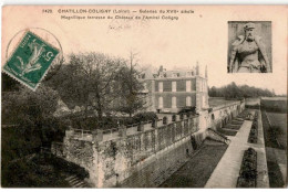 CHATILLON-COLIGNY: Galerie Du WVIIe Siècle Magnifique Terrasse Du Château De L'amiral Coligny - Très Bon état - Chatillon Coligny