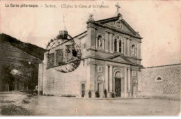 CORSE: Sartène, L'église Saint-côme Et Saint-damien - état - Sartene