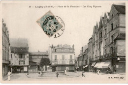 LAGNY: Place De La Fontaine, Les Cinq Pignons - Très Bon état - Lagny Sur Marne