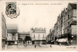 LAGNY: Place De La Fontaine Les Cinq Pignons - Très Bon état - Lagny Sur Marne