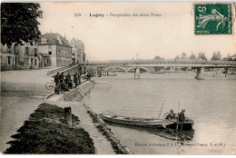 LAGNY: Perspective Des Deux Ponts - état - Lagny Sur Marne