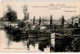 LAGNY: La Flotille De Guerre Dite "de La Seine" Armée De Canons-révolvers Et De Mitrailleuses - Très Bon état - Lagny Sur Marne