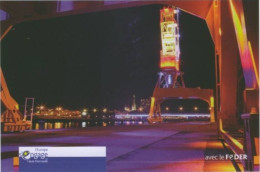 (76). SM. Rouen Le Port Grue Des Annees 30  Quais Illuminés & Pont Illuminé 2003 & Gros Horloge La Nuit - Rouen