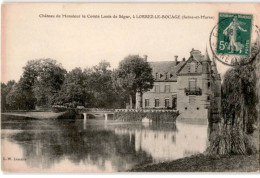 LORREZ-le-BOCAGE: Château De Monsieur Le Comte Louis De Ségur - état - Lorrez Le Bocage Preaux