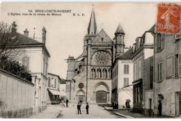 BRIE-COMTE-ROBERT: L'église Vue De La Route De Melun - Très Bon état - Brie Comte Robert